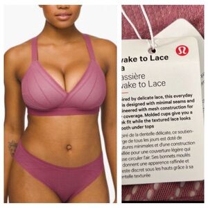 Lululemon Awake To Lace Bra 36C NWT